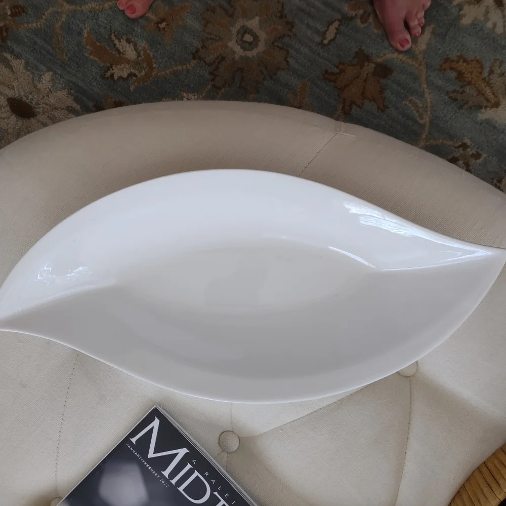 NWT White Ceramic Dish